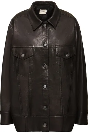 Khaite Grizzo Lamb Leather Jacket