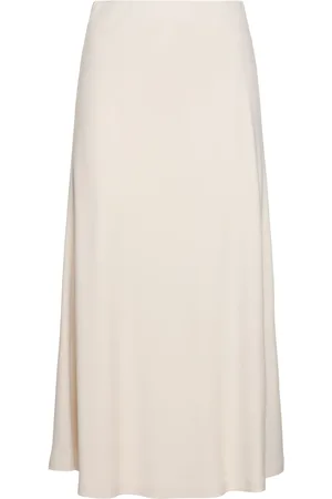 Brunello Cucinelli Stretch Viscose Diagonal Midi Skirt