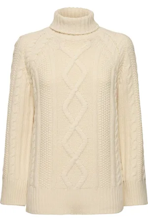 FORTE FORTE Soft Wool Cable Knit Sweater