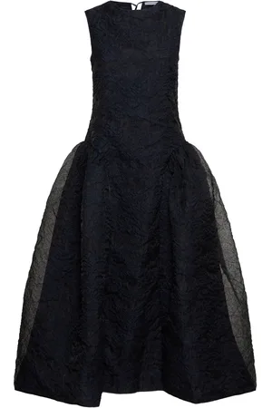Cecilie Bahnsen Gine Matelassé Cotton Blend Midi Dress
