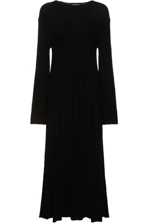 Loulou Studio Irma Ribbed Knit Wool Midi Dress