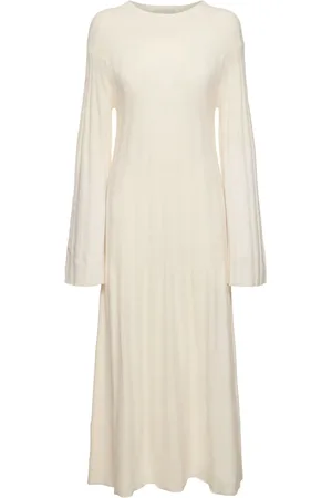 Loulou Studio Irma Ribbed Knit Wool Midi Dress
