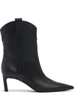 Sergio Rossi 60mm Leather Ankle Boots
