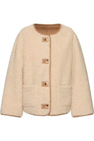 FORTE FORTE Faux Shearling Double Face Short Coat