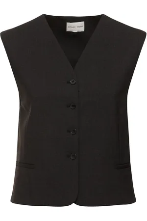 Loulou Studio Teora Wool Blend Knit Vest