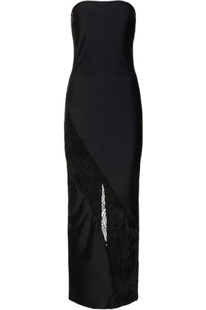 ROTATE Strapless Stretch Jersey Maxi Tube Dress
