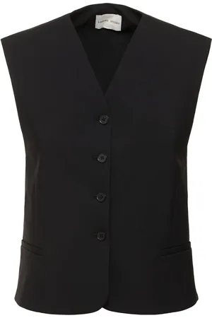 Loulou Studio Teora Wool Blend Knit Vest