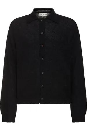 OUR LEGACY Evening Long-sleeve Knit Polo Cardigan