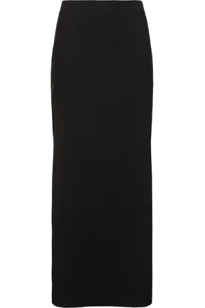 Loulou Studio Samos Wool Blend Knit Long Skirt