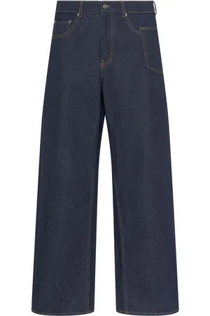 Golden Goose Journey Cotton Denim Wide Jeans