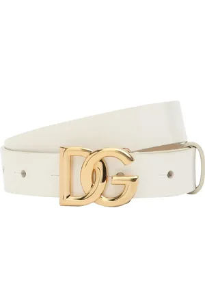 Dolce & Gabbana Patent Leather Belt W/logo Detail