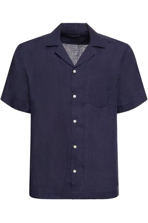 Frescobol Carioca Angelo Linen Bowling Shirt