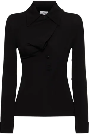 Courrèges Oblique Crepe Jersey Shirt