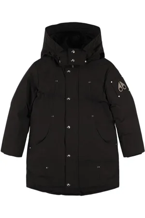 Moose Knuckles Hooded Poly Blend Down Parka
