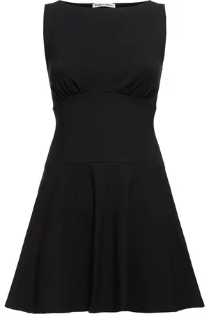 Reformation Mayve Stretch Cotton Knit Mini Dress