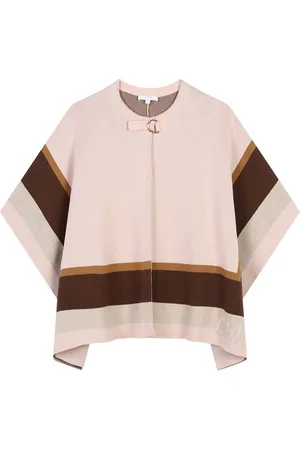 Chloé Cotton & Wool Knit Cape