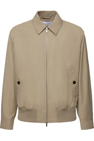 Salvatore Ferragamo Brushed Cotton & Nylon Jacket