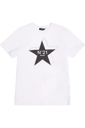 Nº21 Printed Cotton Jersey T-shirt