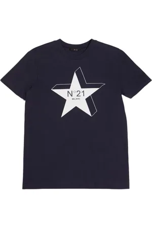 Nº21 Printed Cotton Jersey T-shirt