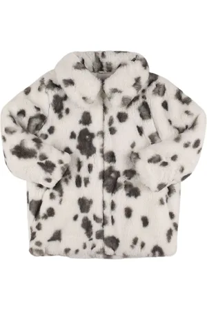 Stella McCartney Printed Faux Fur Coat