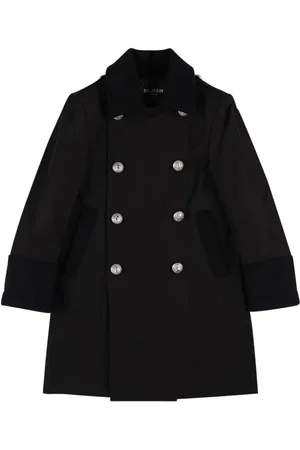Balmain Cotton Blend Double Breast Coat