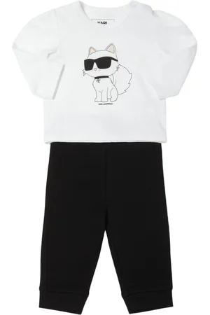 Karl Lagerfeld Printed Cotton Jersey T-shirt & Leggings