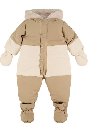 BONPOINT Nylon Down Romper W/hood