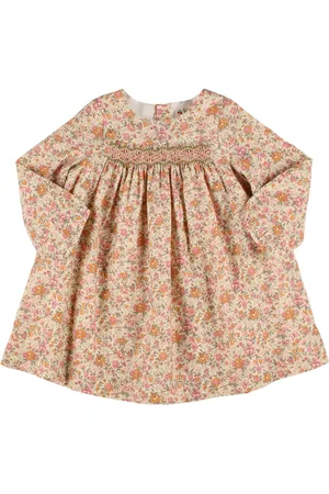BONPOINT Printed Cotton & Wool Dress