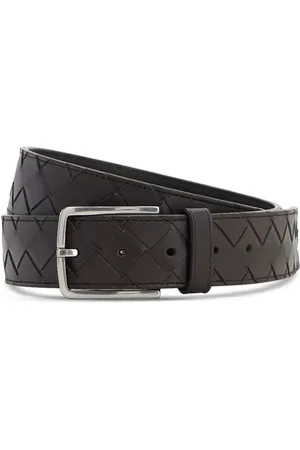 Bottega Veneta 3.5cm New Intreccio Buckle Leather Belt