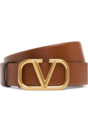 VALENTINO GARAVANI 4cm Reversible V Logo Leather Belt