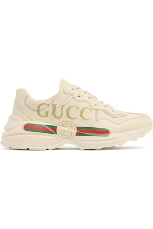 Gucci Rhyton Print Leather Sneakers