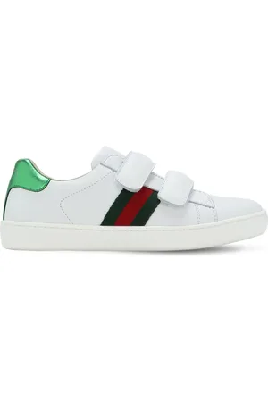 Gucci New Ace Leather Strap Sneakers