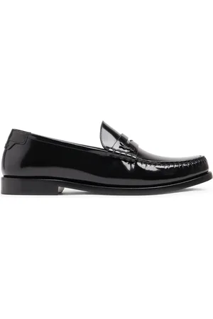 Saint Laurent 20mm Le Loafer Monogram Leather Loafers