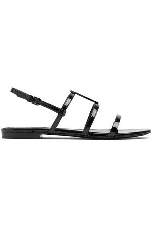 Saint Laurent 10mm Cassandra Patent Leather Sandals