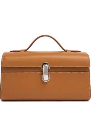 SAVETTE The Symmetry Leather Top Handle Bag