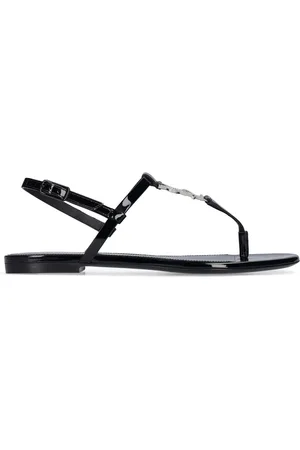 Saint Laurent 10mm Cassandra Leather Sandals