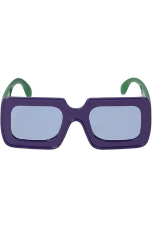 The Animals Observatory Logo Print Recycled Poly Sunglasses