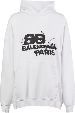 Balenciaga Large Fit Cotton Hoodie