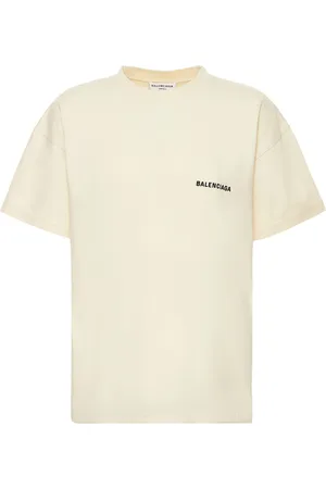 Balenciaga Medium Fit Embroidered Cotton T-shirt