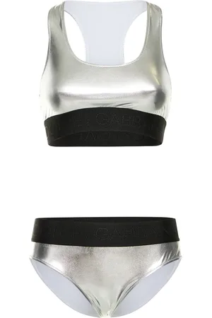 Dolce & Gabbana Laminated Jersey Bikini Set