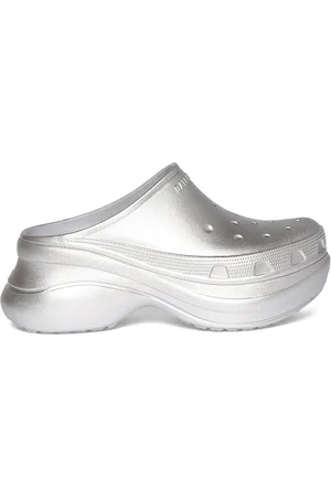 Balenciaga 85mm Crocs Rubber Pool Mules