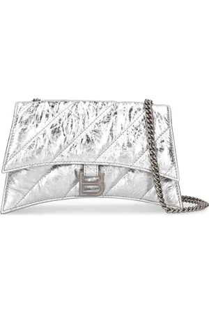 Balenciaga Crush Xs Metallized Leather Chain Bag
