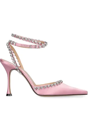 Mach & Mach 100mm Audrey Satin Pumps
