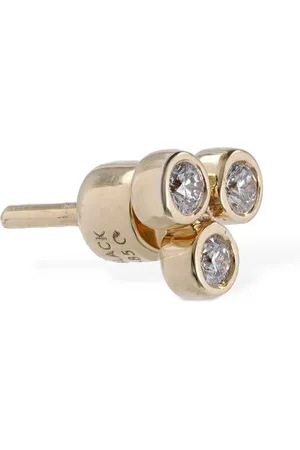 Maria Black Triad 14kt & Diamond Mono Earring