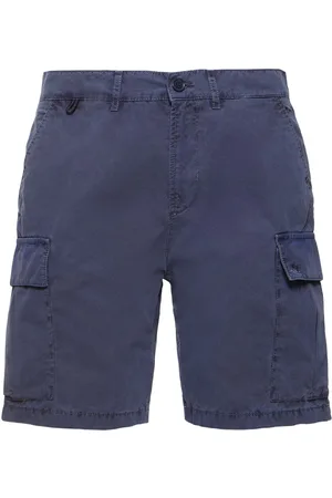 Sundek Striped Cotton Poplin Cargo Shorts