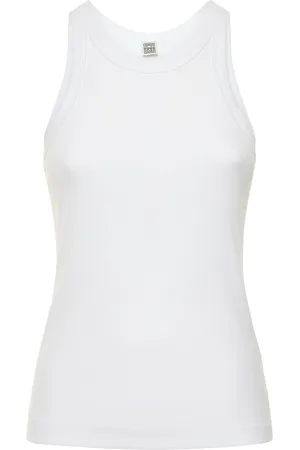Totême Fine Curved Organic Cotton Tank Top