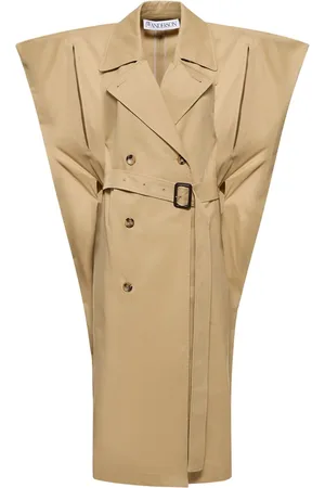 J.W.Anderson Sleeveless Cotton Midi Trench Coat