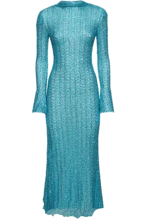 Self-Portrait Beaded Knit Maxi Dress