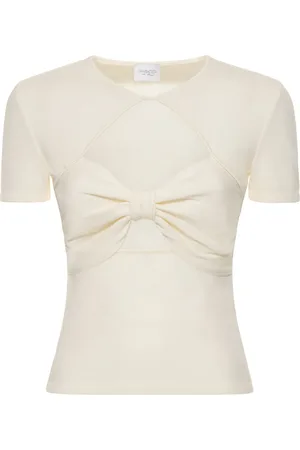 Giambattista Valli Viscose Jersey Cutout Top W/ Bow