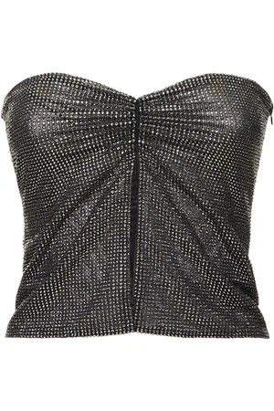 GIUSEPPE DI MORABITO Embellished Strapless Crop Top